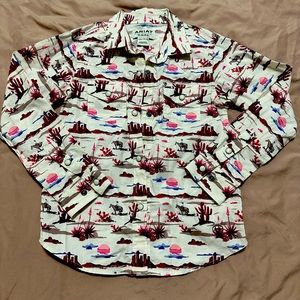 Girl’s Ariat Pearl Snap Shirt - Size 7(XS)